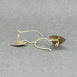 Estate 14K Y Gold Heart Drop Earrings