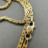 Estate 14K Y Gold 1.94mm 20.25” Byzantine Chain