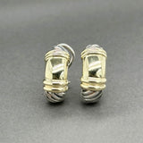 Estate David Yurman SS 14 Metro Clip Earrings