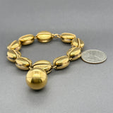 Estate Vintage 18K Y Gold Perfume Bracelet