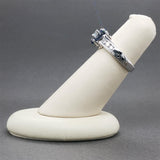 Estate 18K W Gold 1.02ctw Sapphire & 0.48ctw Diamond Ring