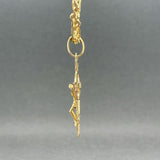 Estate 18K Y Gold 39.5mm Crucifix Pendant