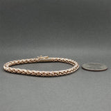 Estate 14K Y Gold 4.30mm Wheat Bracelet