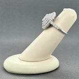 Estate 10K W Gold 1.58ctw Diamond Cocktail Ring