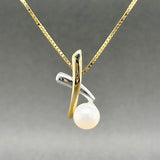 Estate 14K TT Gold Pearl Pendant