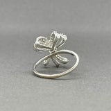 Estate 14K W Gold 0.26ctw H-I/SI1-2 Diamond Bow Ring