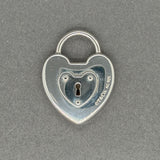 Estate Tiffany & Co. SS Heart Padlock Pendant