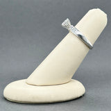 Anillo de compromiso de diamantes Estate Platinum de 0,5 quilates I/I3