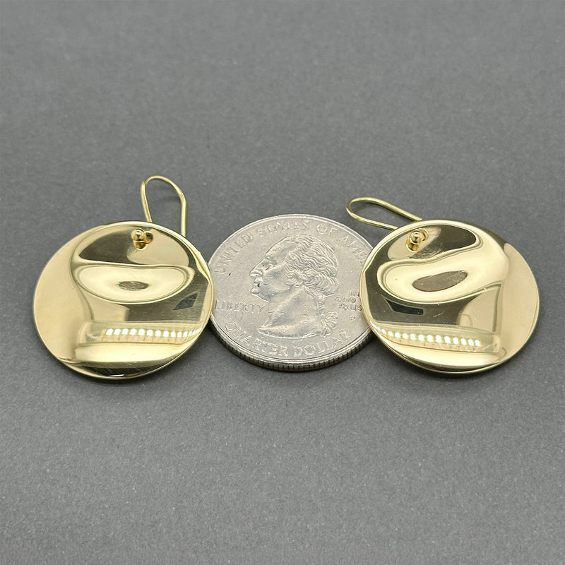 Estate Tiffany & Co. Peretti 18K Y Gold Disk Earrings