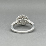 Estate 14K W Gold 1.05ctw Diamond Eng. Ring
