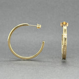 Estate Tiffany & Co. 18K Y Gold 1837 Hoop Earrings