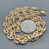 Estate 14K Y Gold 7.1mm 20.5” Mariner Chain