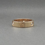 Estate Cartier 18K Y Gold Love Classic 0.22ctw Diamond Ring