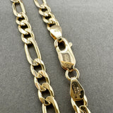 Estate 14K Y Gold 4.33mm Figaro Bracelet