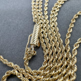 Estate 14K Y Gold 1.5mm 30” Rope Chain