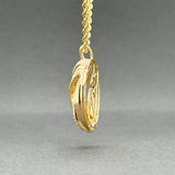 Estate 14K Y Gold 0.52ctw G-H/SI1-2 Diamond Pendant