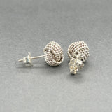Estate Tiffany & Co. SS Knot Stud Earrings