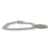 SS 4ct F-G/VS2 Lab Created Diamond Tennis Bracelet