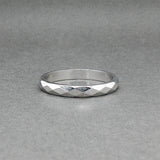 Estate 14K W Gold 2.68mm Wedding Ring