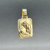 Estate 18K Y Gold Mother Mary Pendant