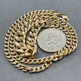 Estate 14K Y Gold 18.25” Graduated Curb Link Chain