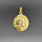 Estate 18K Y Gold Dio Ti Protegga Medal Pendant