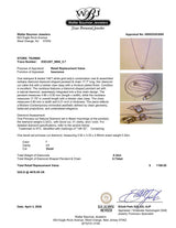 Estate 14K W Gold 0.32ct I/I1 Diamond Solitaire Necklace