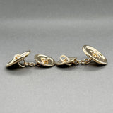Estate 14K Y Gold Button Cufflinks