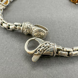 Estate Jai SS 3.52ctw Citrine Station Bracelet