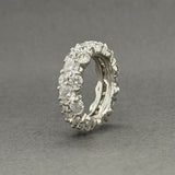 Estate Platinum 6.74ctw H-I/SI1-2 Diamond Eternity Ring