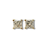 14K Y Gold 0.50ctw F/VS1 Lab-Created Princess Cut Diamond Earrings