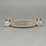 Estate 14K W Gold 0.55ctw H-I/VS1 Diamond Stud Earrings