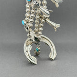 Estate SS South West Turquoise Squash Blossom Necklace