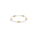 14K Yellow Gold Filled Purpose Dignity 6mm Simulated Pearl Bracelet