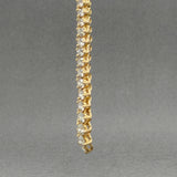 Estate 14K Y Gold 9.93ctw I-J/SI1-I1 Diamond Riviere Tennis Necklace
