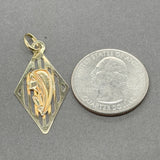 Estate 14K Y Gold Mary Pendant