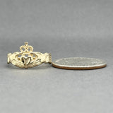 Estate 14K Y Gold Claddagh Ring