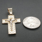Estate 14K Y Gold 49.75mm INRI Crucifix Pendant