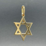 Estate 18K Y Gold Star of David Pendant