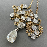 Estate 14K TT Gold 3.47ctw G-I/VS2-SI1 Diamond By The Yard Necklace