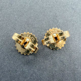 Estate Tiffany & Co. 18K Y Gold 10.5mm Twisted Knot Stud Earrings