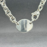 Estate Tiffany & Co. SS Oval Tag Necklace
