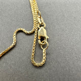 Estate 14K Y Gold 1.0mm 18” Box Chain