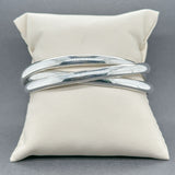 Estate Tiffany & Co. SS Triple Rolling Bangle Bracelet