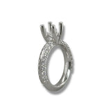 Or 18 carats 0,88 ct avec monture diamant