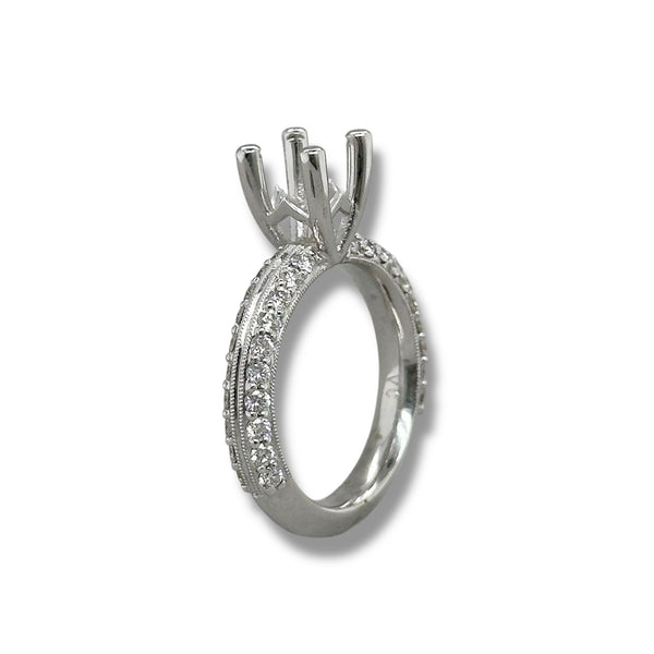 Oro de 18 quilates con montura de diamante de 0,88 quilates