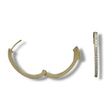 14K Y Gold 0.48ctw Diamond Hoop Earrings