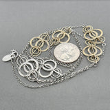 Estate Frederic Duclos YGP Interlocking Textured Circles 34” Necklace