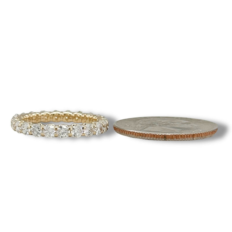 14K Y Gold 2.00ctw G/I1 Diamond Eternity Band