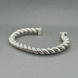 Estate SS Twisted Cuff Bracelet